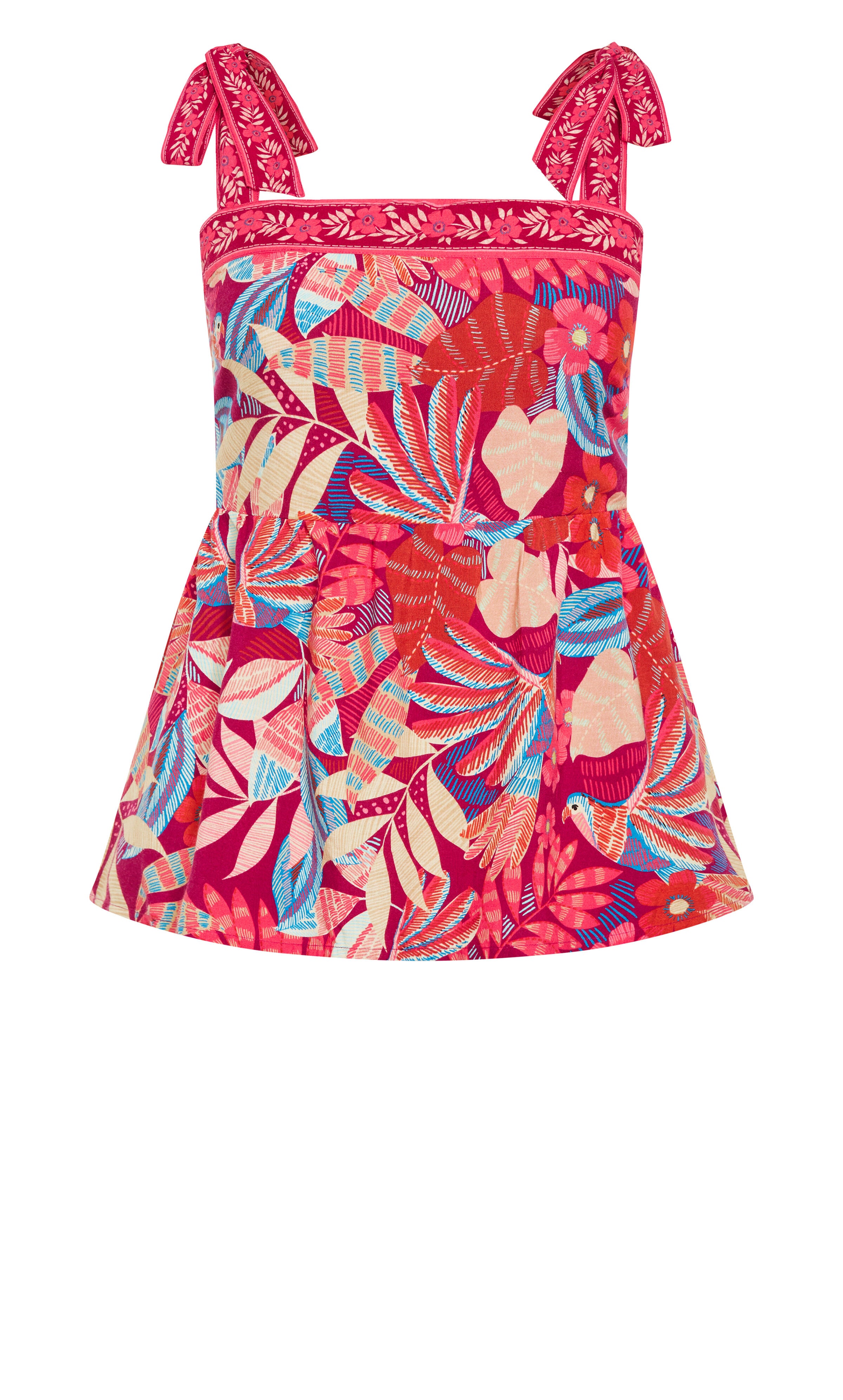 Paradiso Print Top - pink, PINK, alternate image number 4