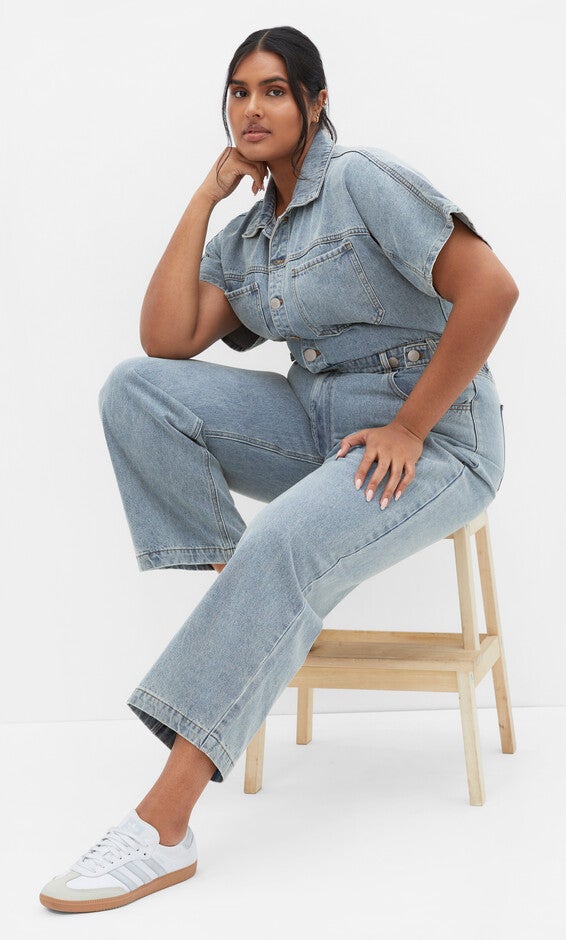 Karsyn Boiler Suit - light denim, BLUE, alternate image number 1