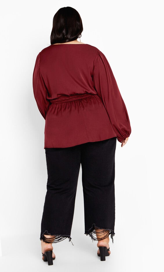 Aubree Shirt - cabernet, RED, alternate image number 4