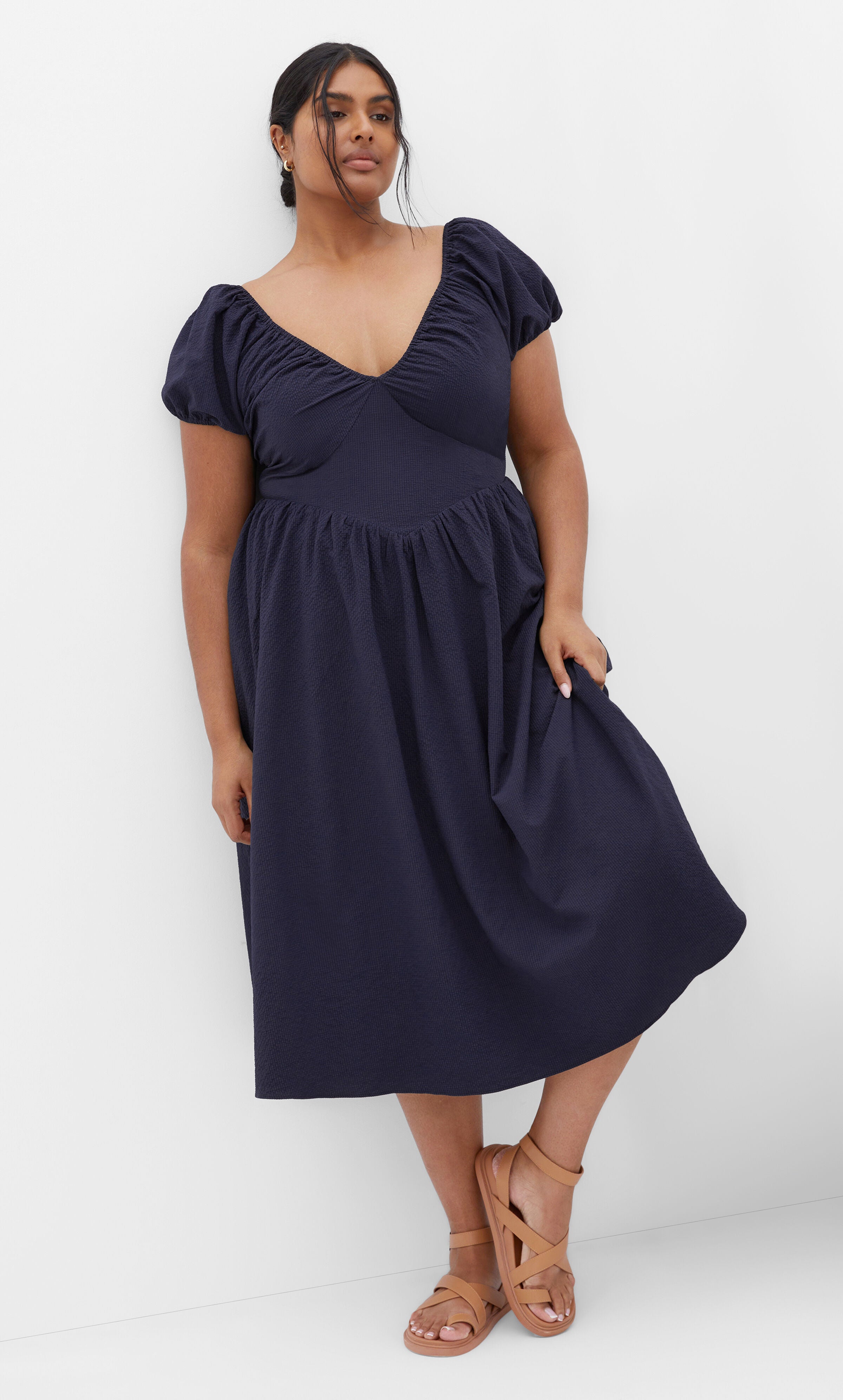 fall dress navy Danette Dress in Navy L main image 1