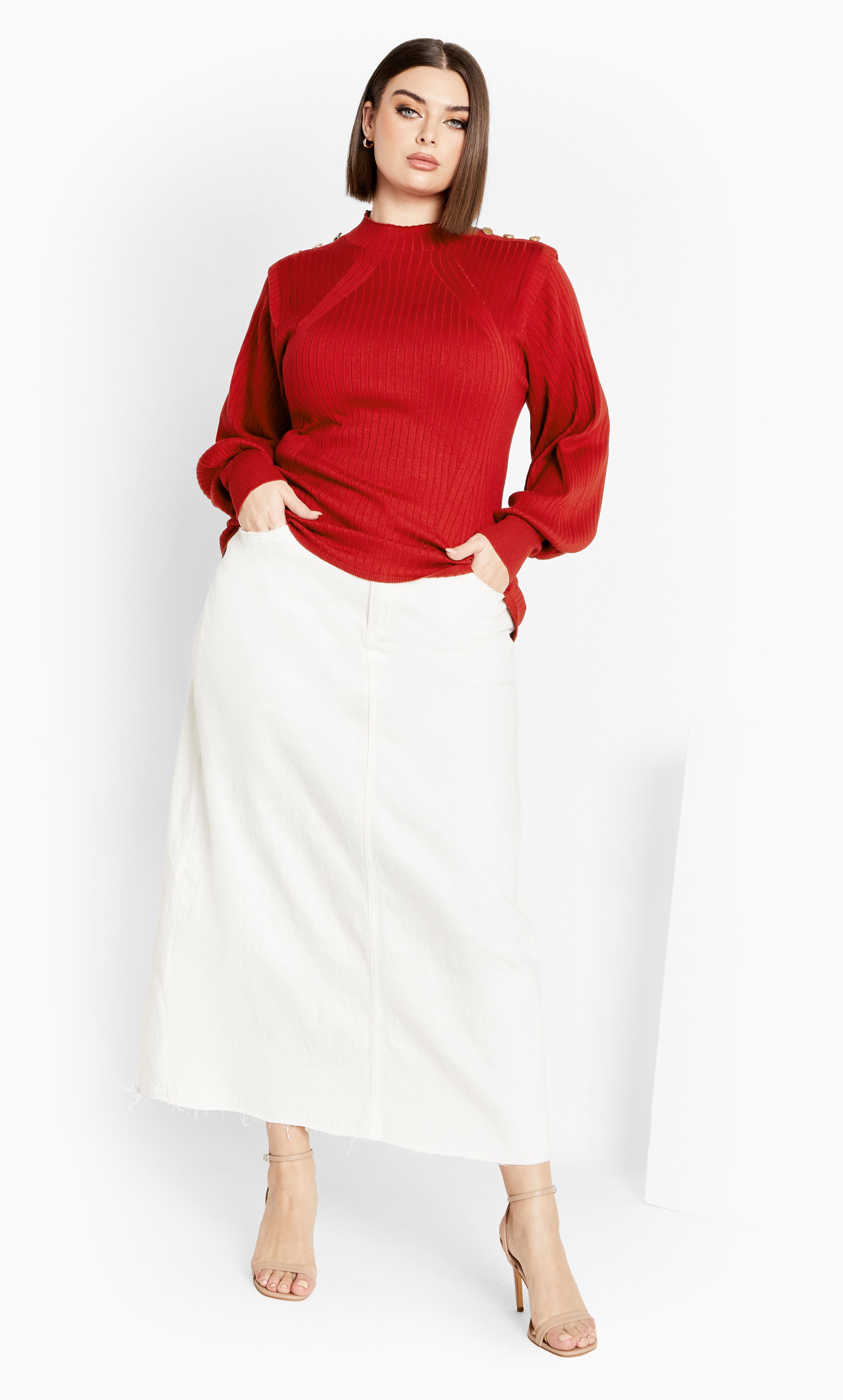 Isabella Sweater - cherry, RED, alternate image number 3