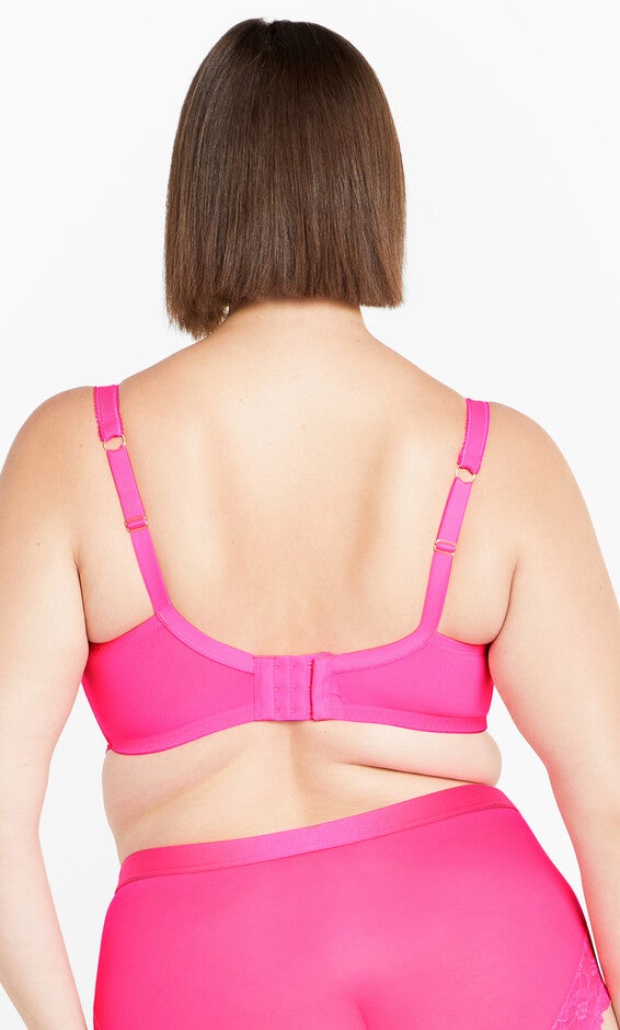Lara Underwire Bra - hot pink, PINK, alternate image number 2