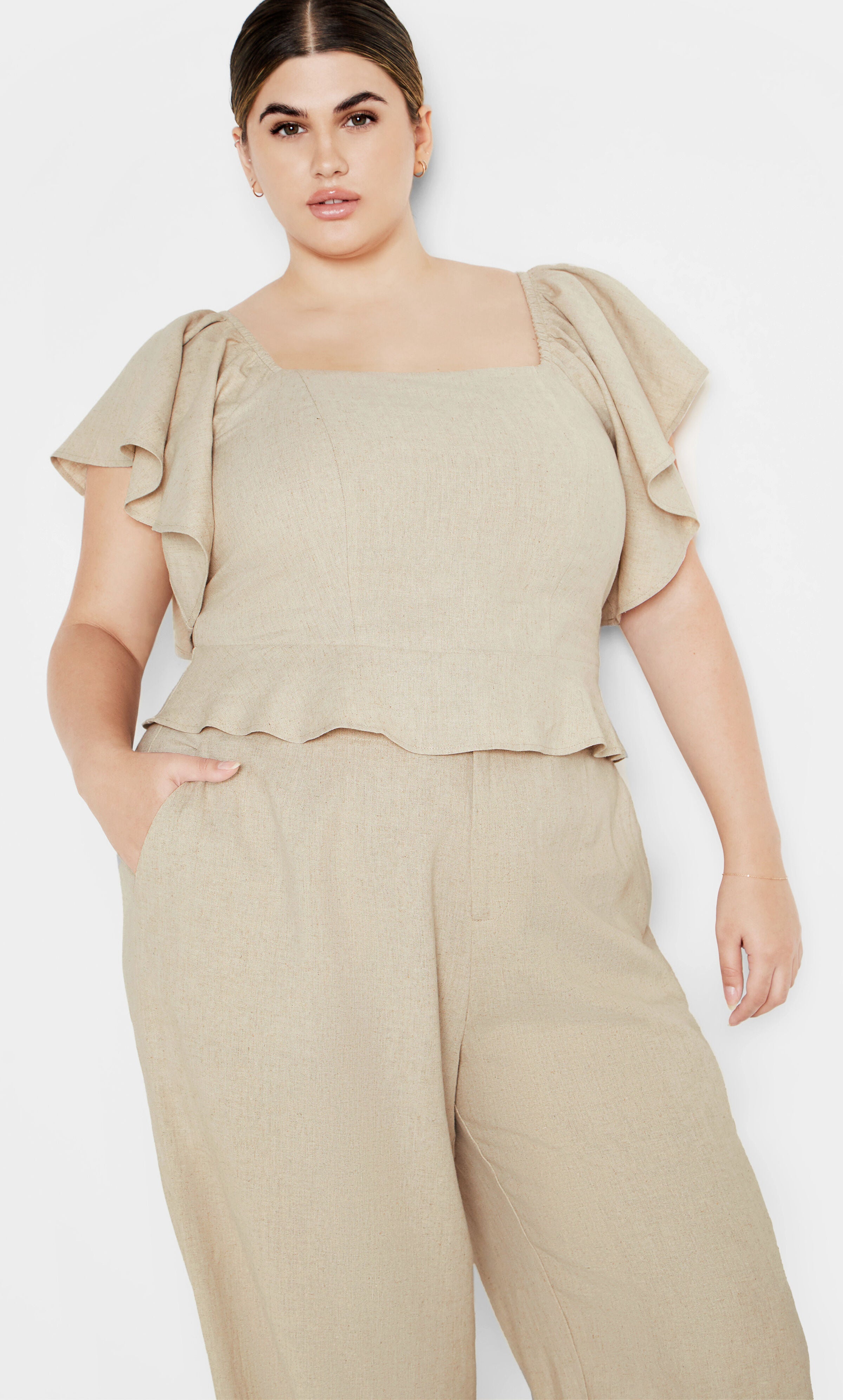 Samara Top - stone, STONE, hi-res image number 0