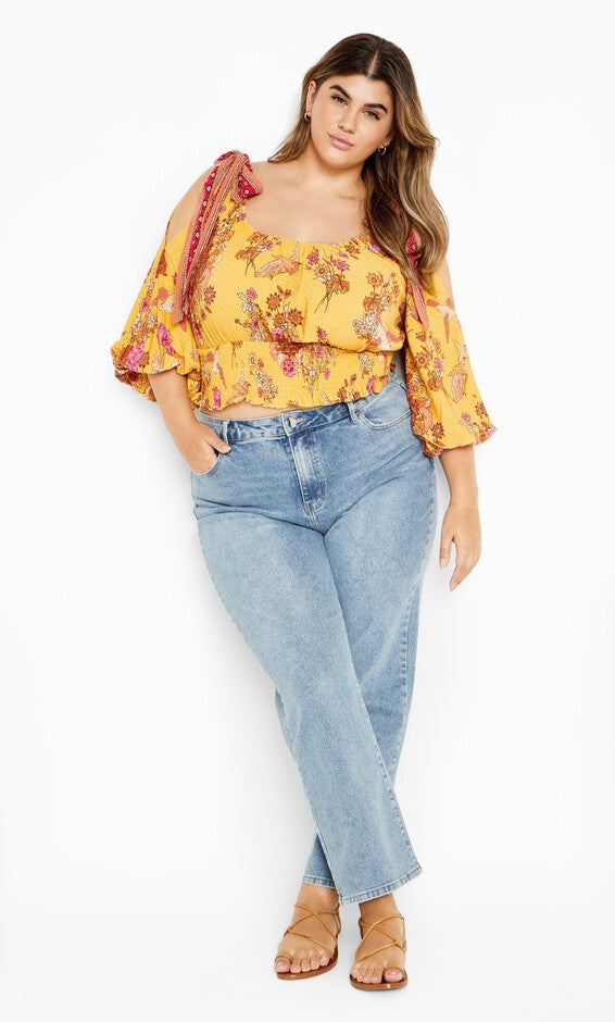 Venice Top - sunflower, YELLOW, alternate image number null