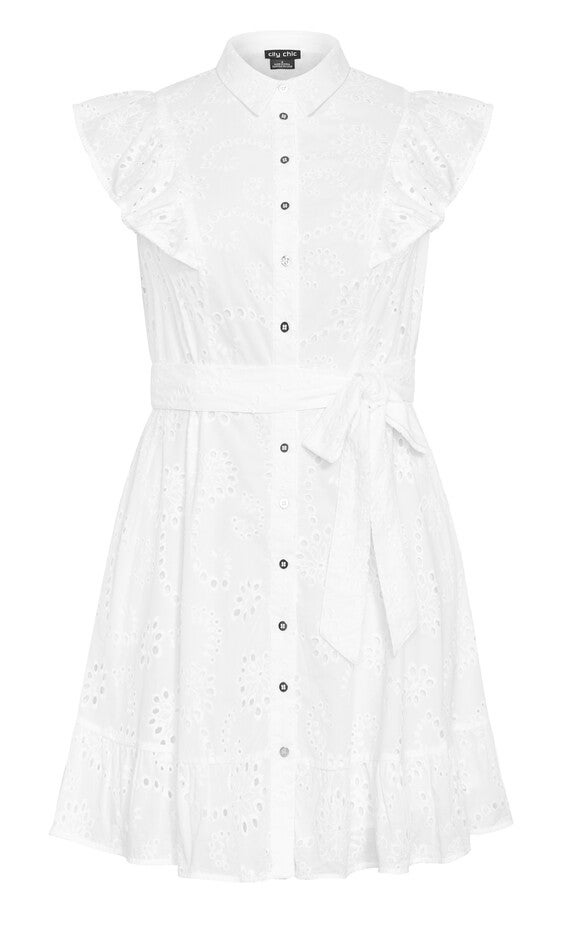 Casey Dress - white, WHITE, alternate image number null