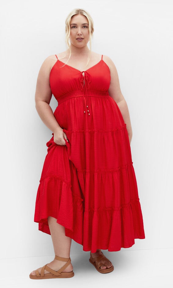 Aiza Maxi Dress - cherry, RED, alternate image number 1
