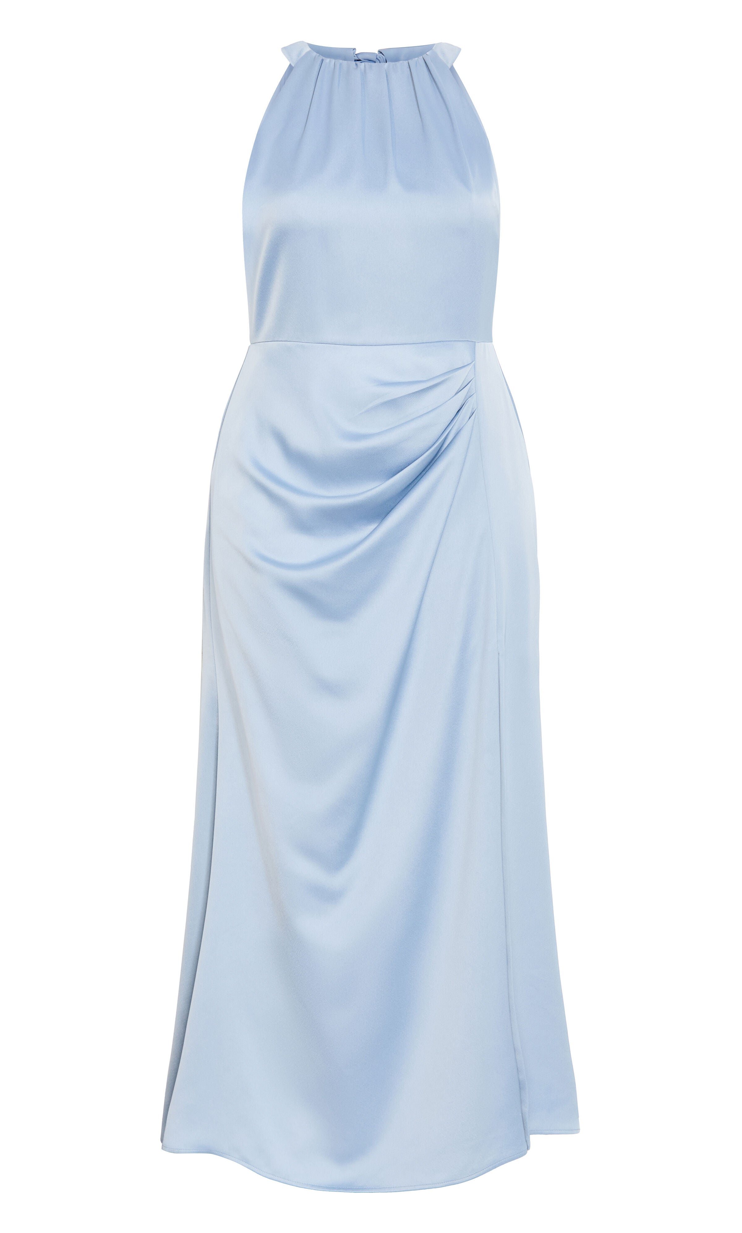 Celina Halter Maxi Dress - dusty blue, BLUE, alternate image number 4