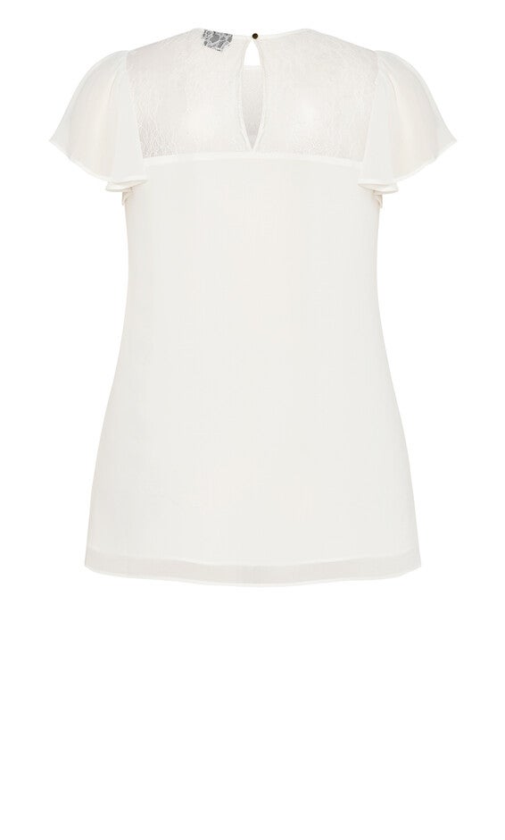 Malia Top - ivory, WHITE, alternate image number 4