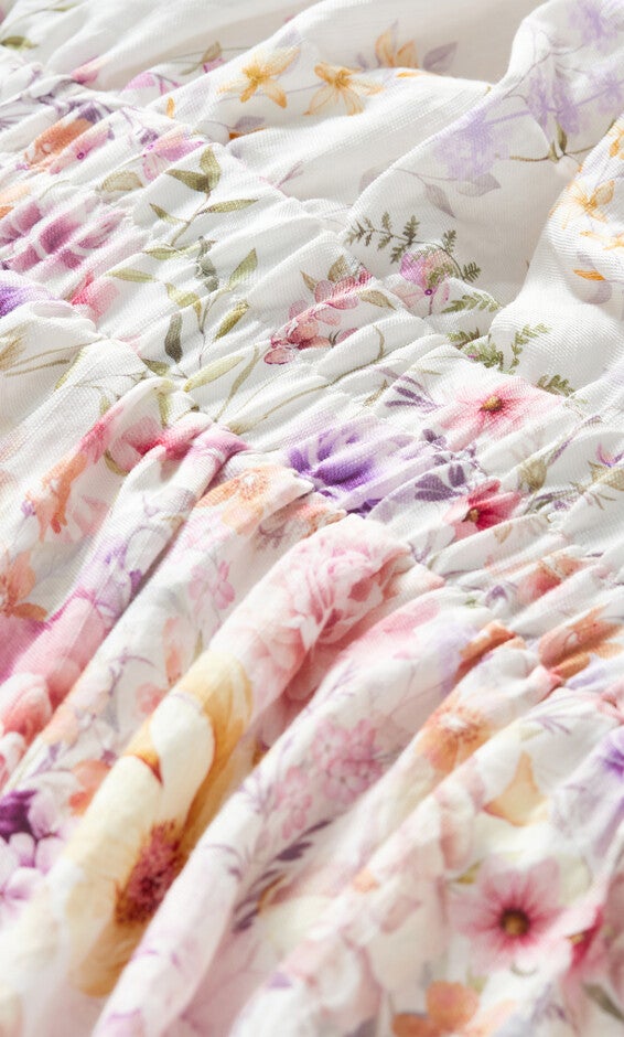 Keyla Print Maxi Dress - ivory, WHITE, alternate image number null