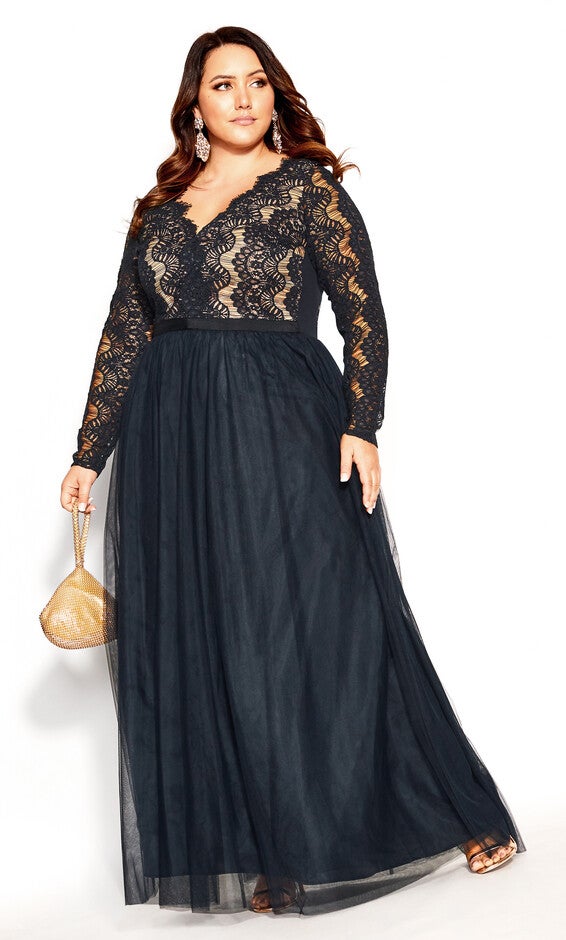 Rare Beauty Maxi Dress - navy, BLUE, hi-res image number null