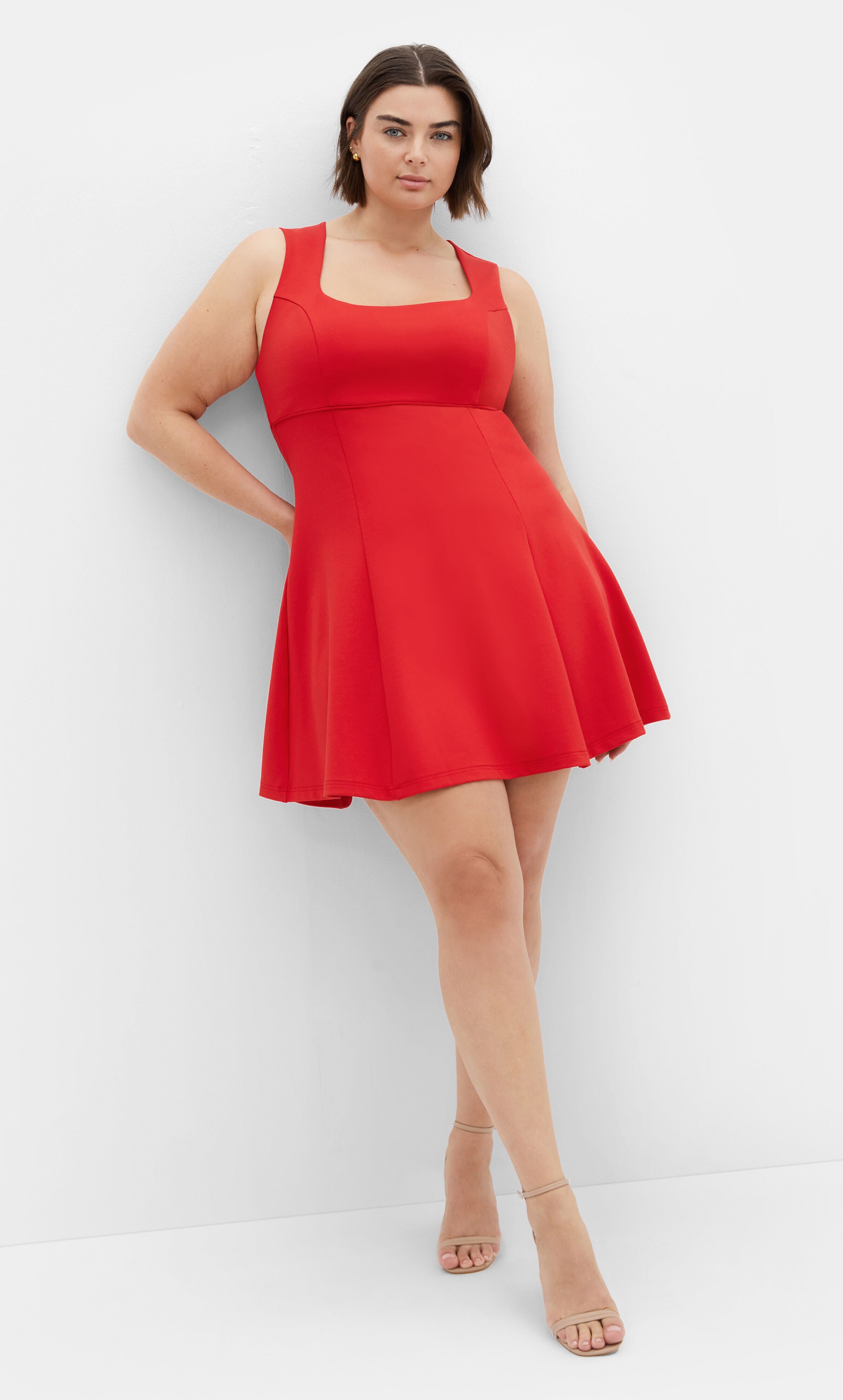 Bree Dress - red, RED, hi-res image number 0
