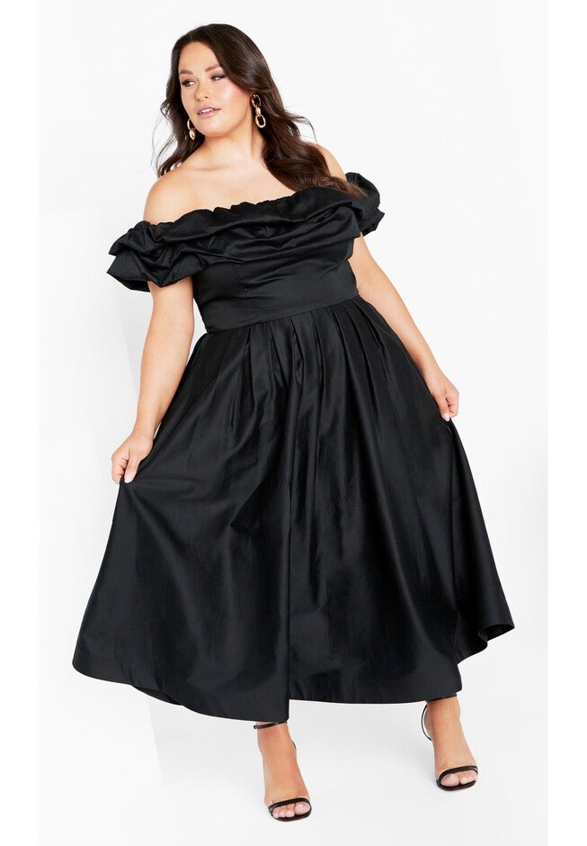 Mayah Dress - black, BLACK, on-hover image number 1