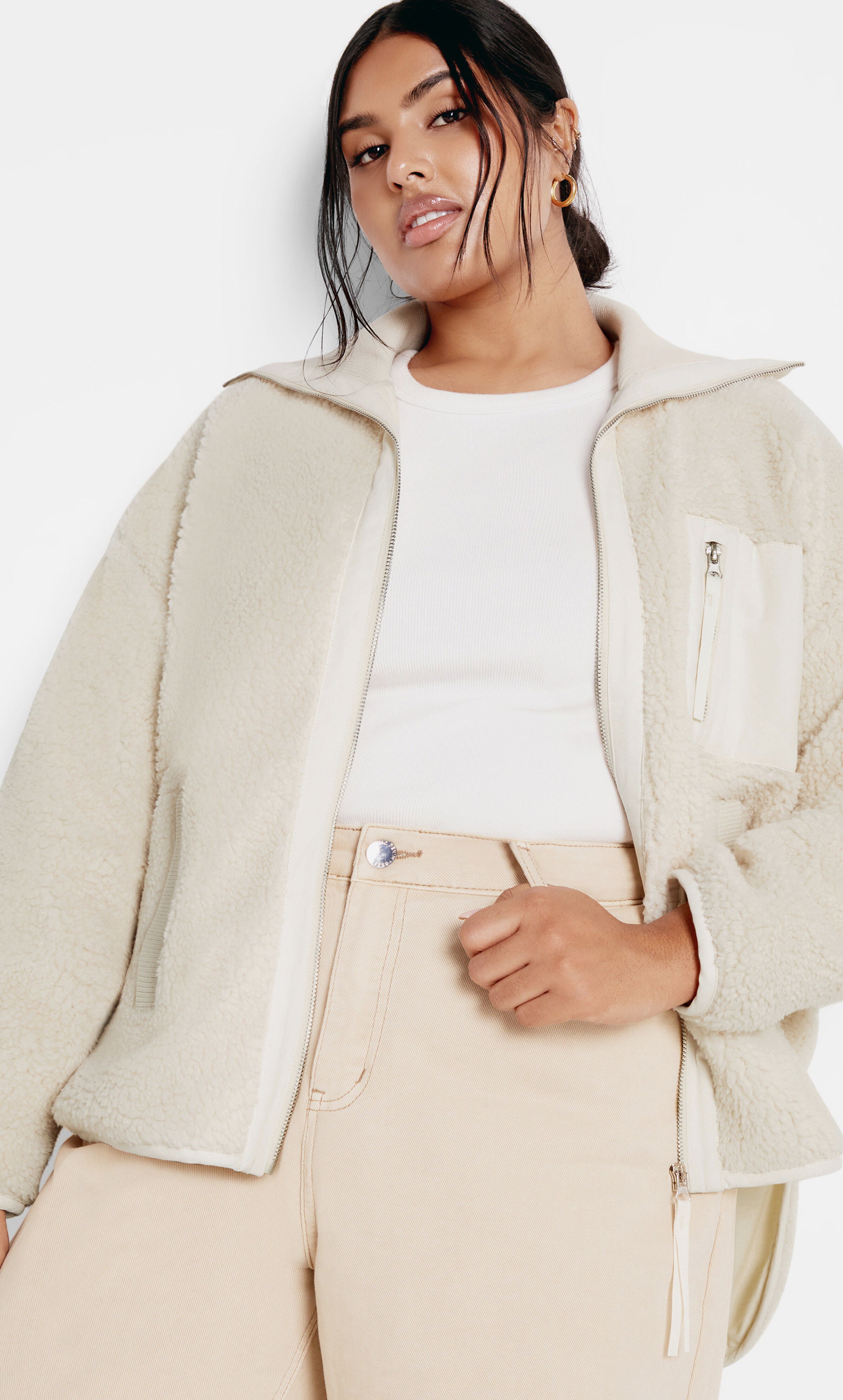 Harlow Jacket - macadamia, BEIGE, alternate image number 3