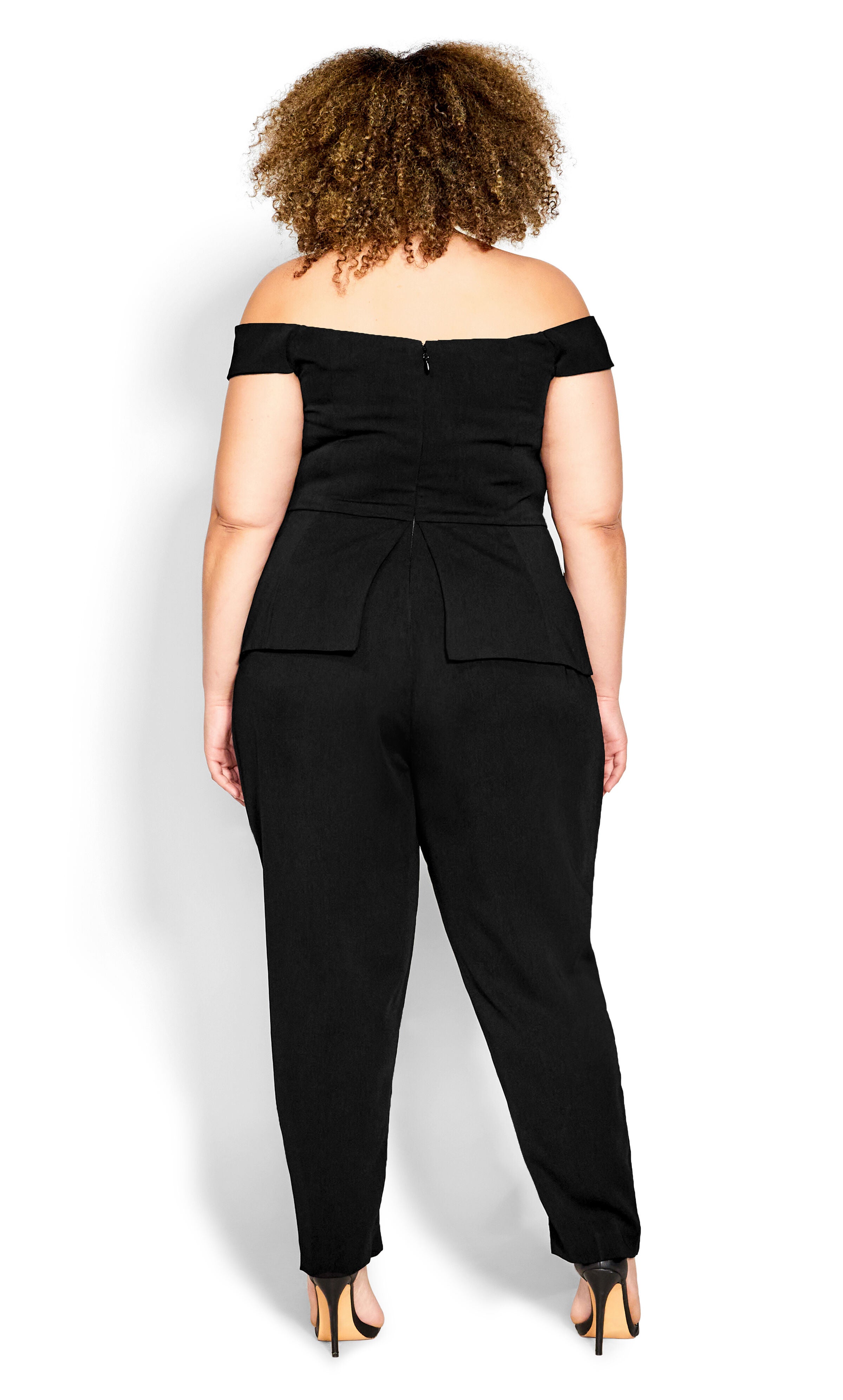 Sexy Tux Jumpsuit - black, BLACK, alternate image number 2