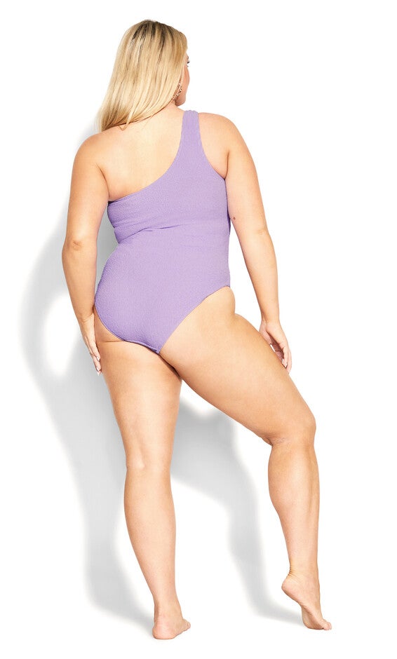 Izzy One Shoulder 1 Piece - violet, PURPLE, alternate image number 2
