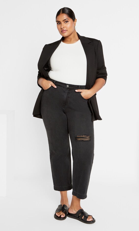 Harley Kenia Straight Jean - black wash, BLACK, hi-res image number 0