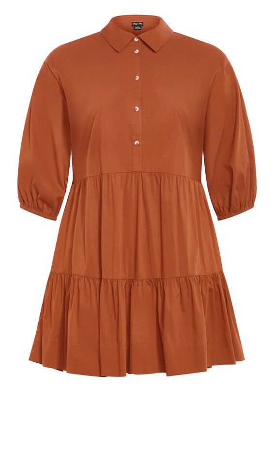 Kiara Mini Dress - amber, AMBER, alternate image number 3