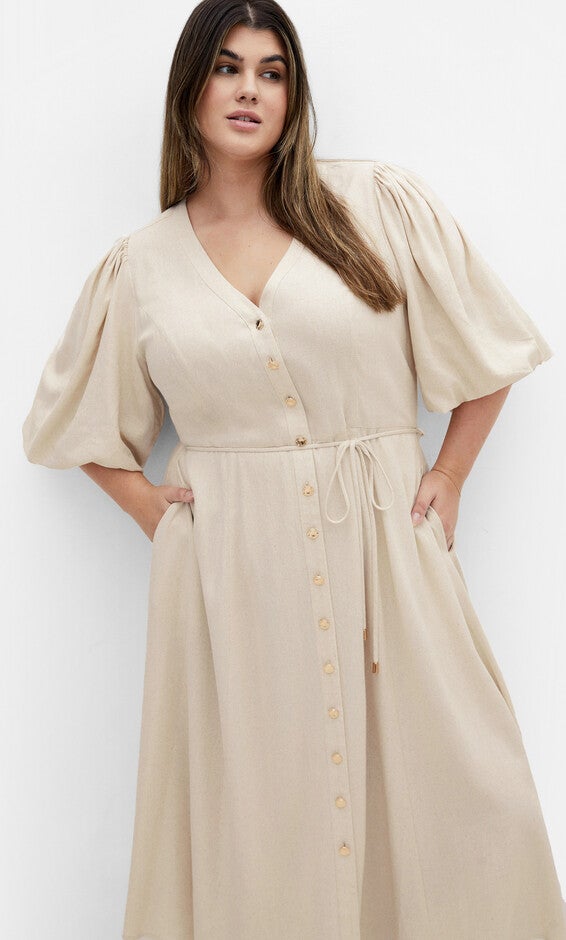 Dahlia Dress - natural, NATURAL, hi-res image number 0