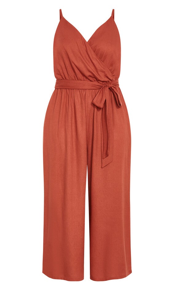 Lina Jumpsuit - clay, ORANGE, alternate image number 4
