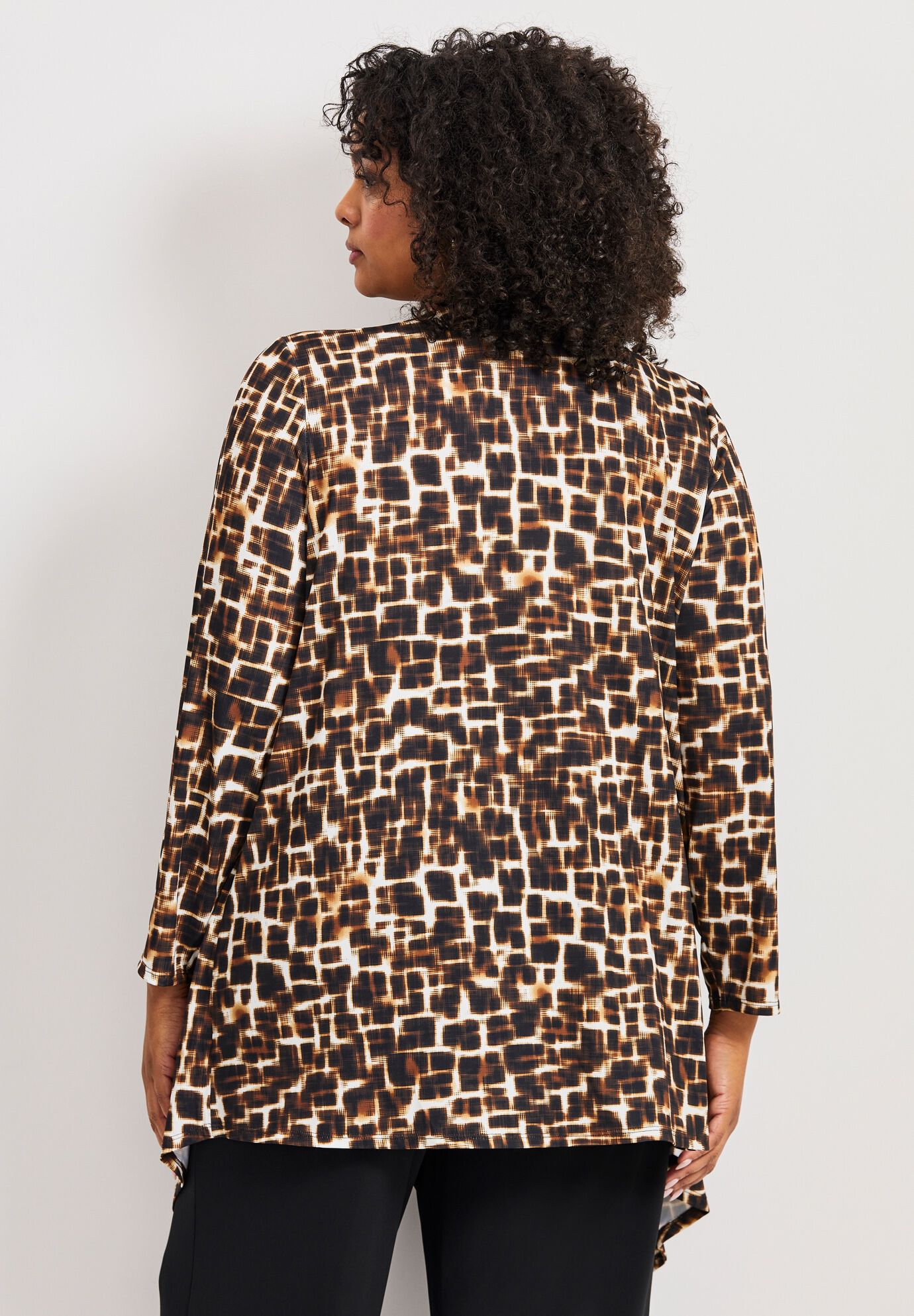 Cardigan With Tank Duet, NEUTRAL ANIMAL MOSAIC, alternate image number 2