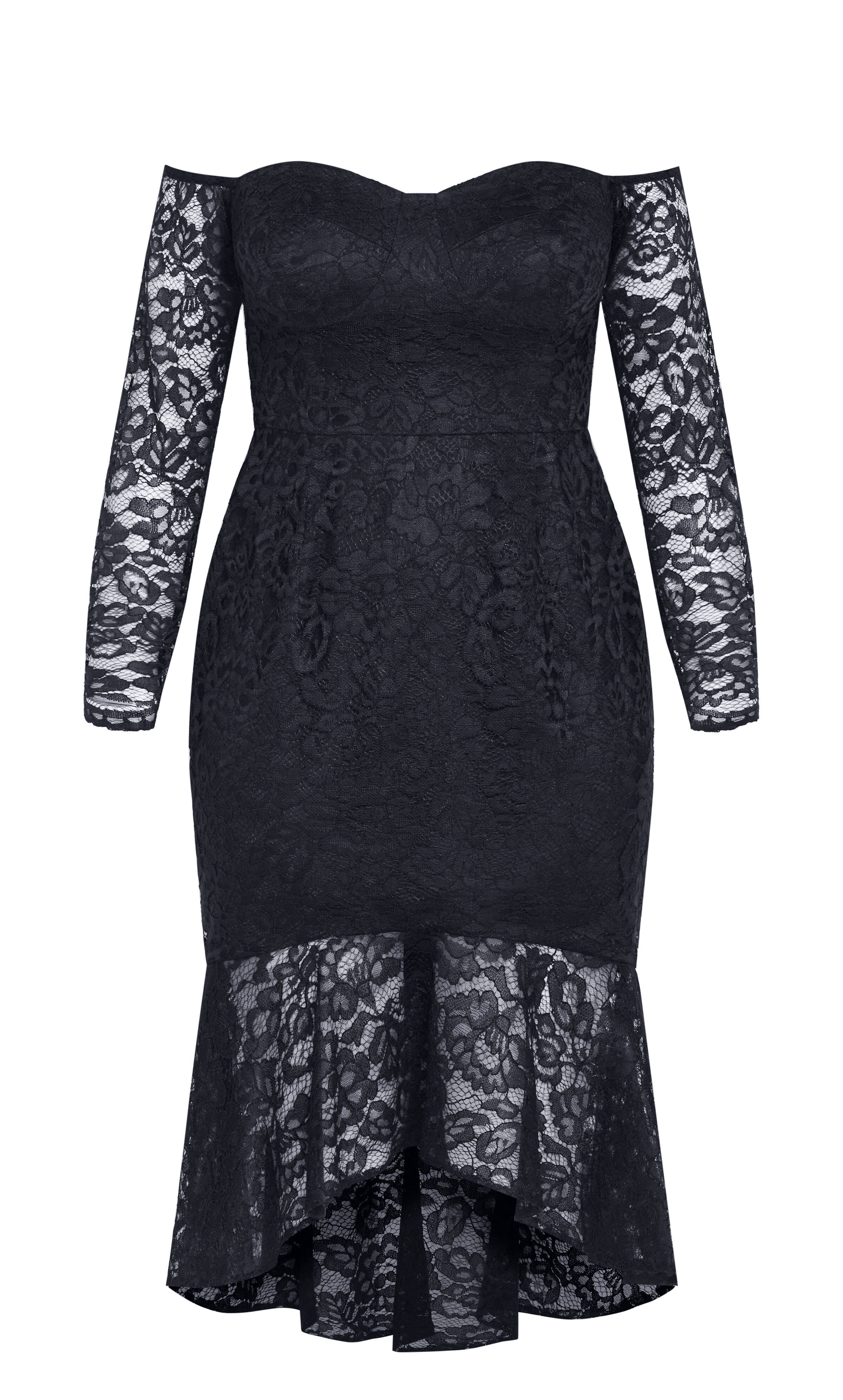 Athena Lace Dress - navy, NAVY, alternate image number 4