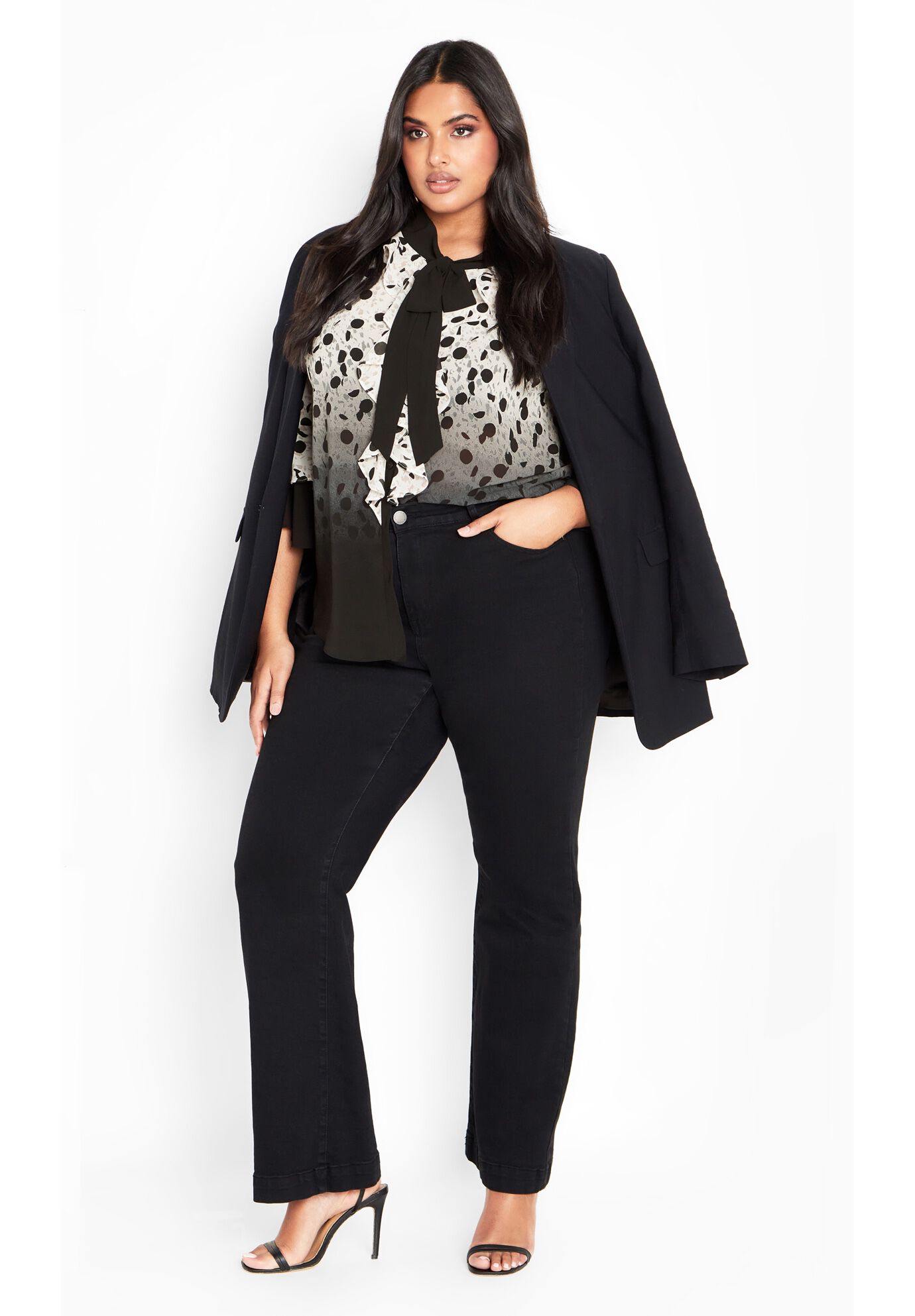 Cassie Frill Shirt, WHITE NOISE, alternate image number 3