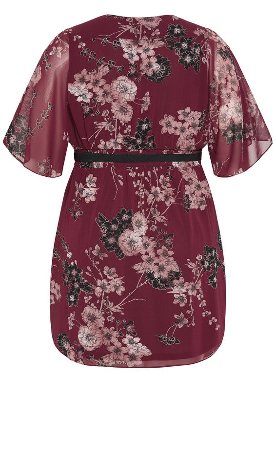 Bold Blossom Wrap Dress - ruby, RUBY BOLD BLSM, alternate image number 5