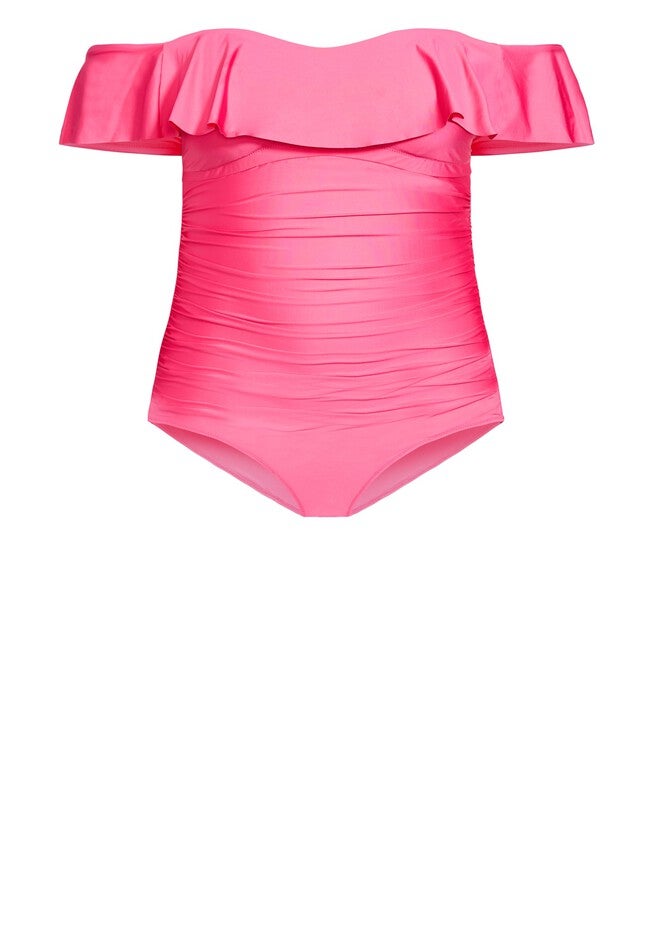 Ingrid Ruffle 1 Piece - fuchsia pink, PINK, alternate image number 6