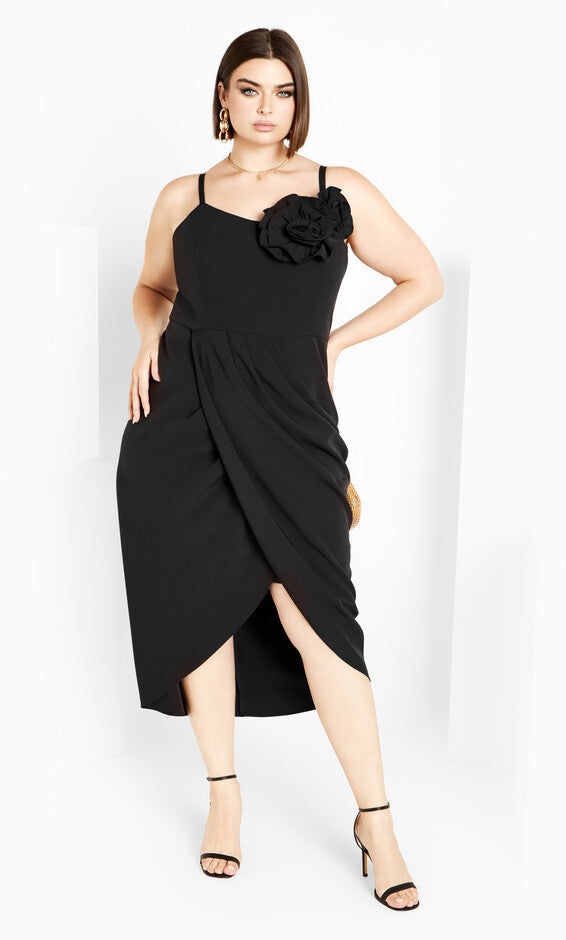 Fleur Dress - black, BLACK, hi-res image number 0