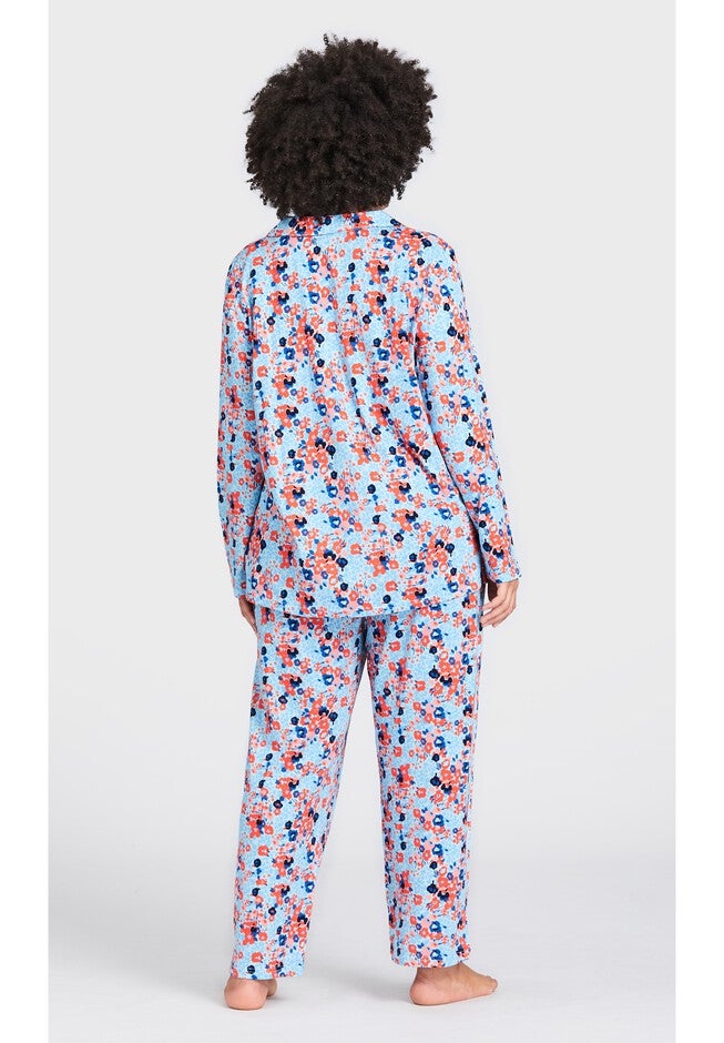 Button Print Sleep Top, FLORAL, alternate image number 4