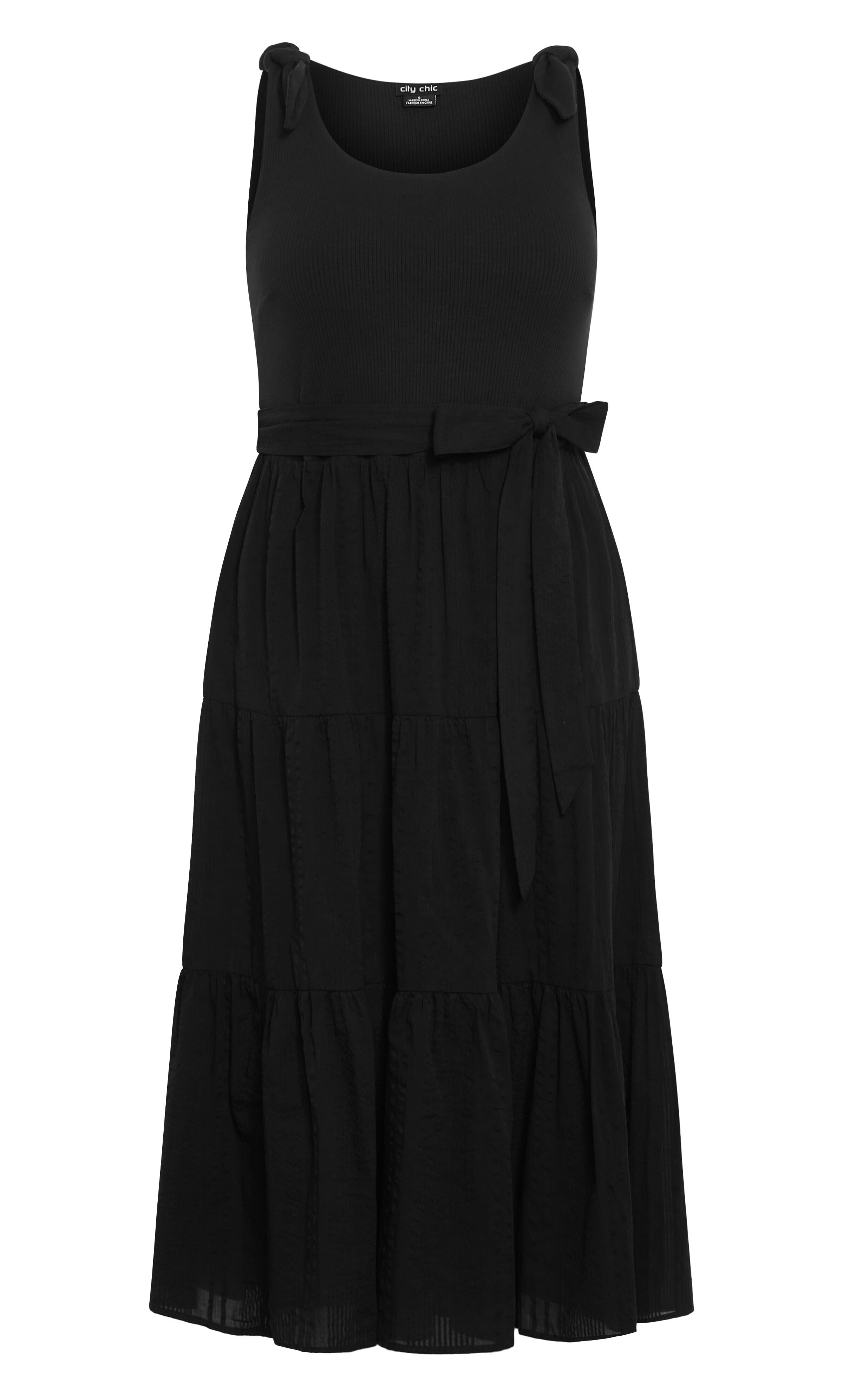 Hallie Dress - black, BLACK, alternate image number 3