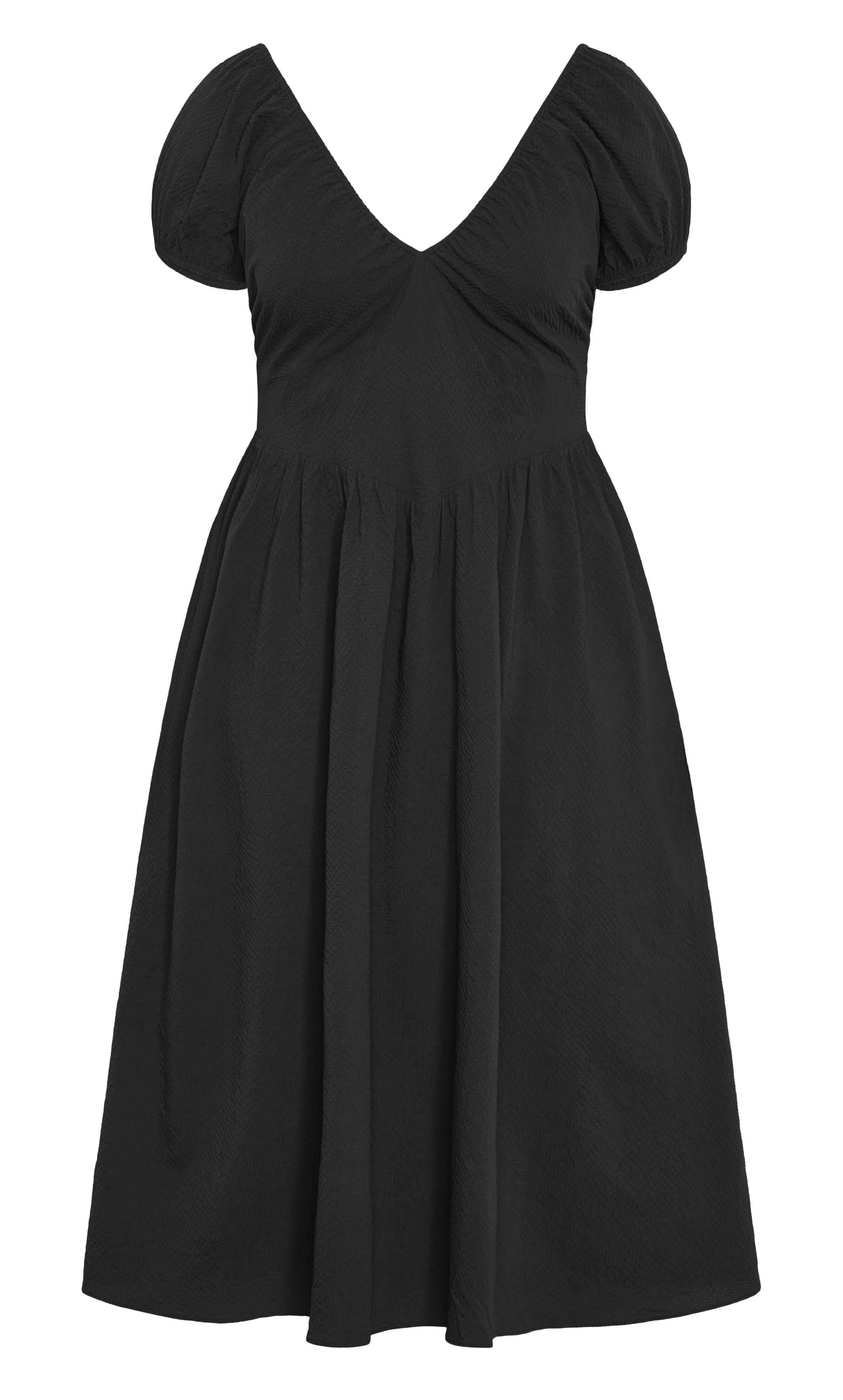 Shelby Midi Dress - black, BLACK, alternate image number 3