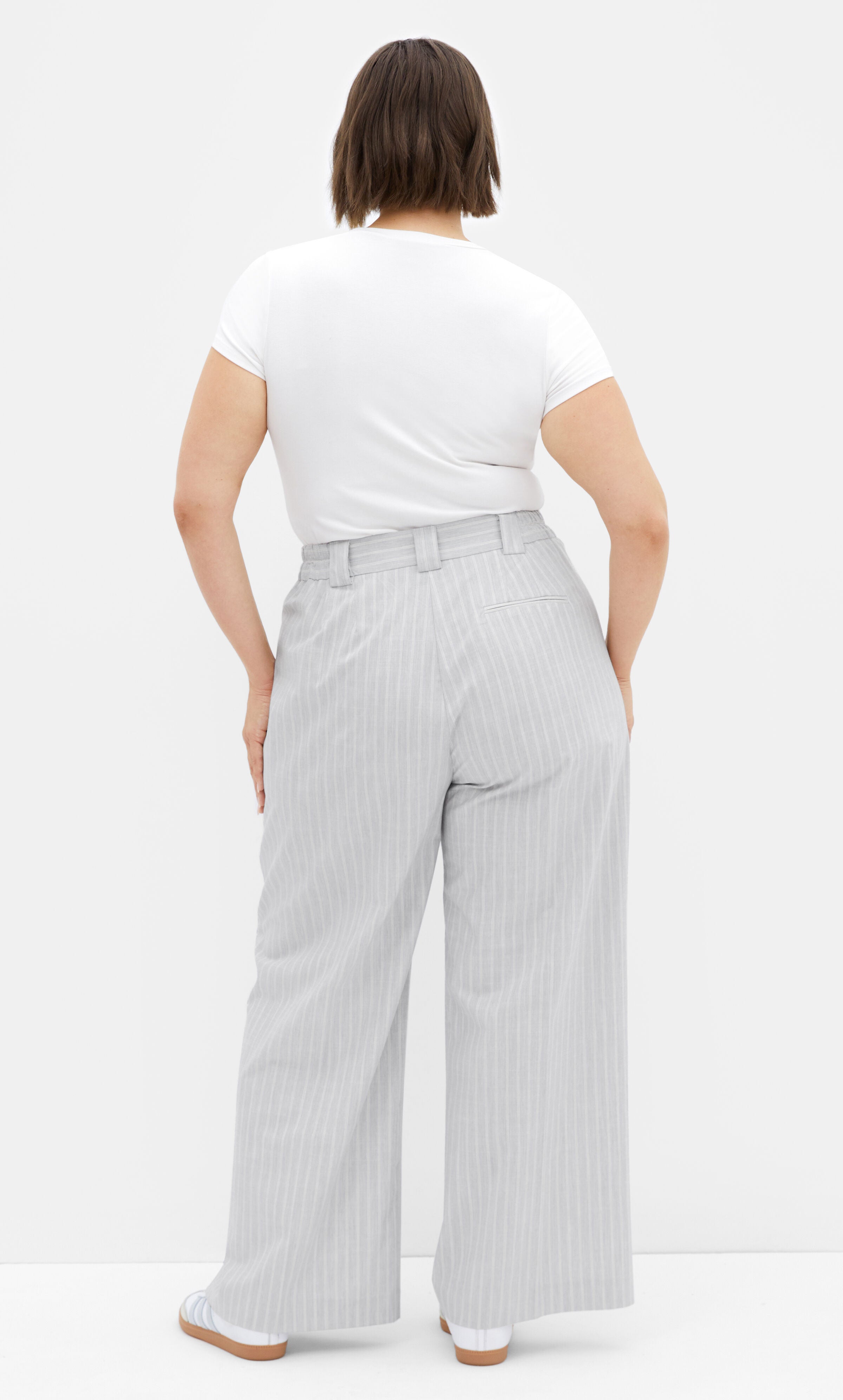Jazmin Straight Pant - silver, GRAY, alternate image number 3
