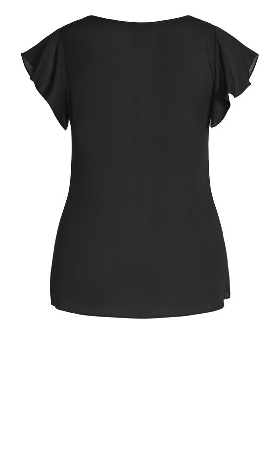 Zip Fling Top - black, BLACK, alternate image number null