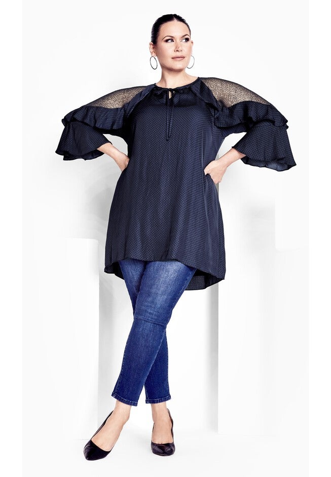 Margot L Tunic, NAVY, alternate image number 5