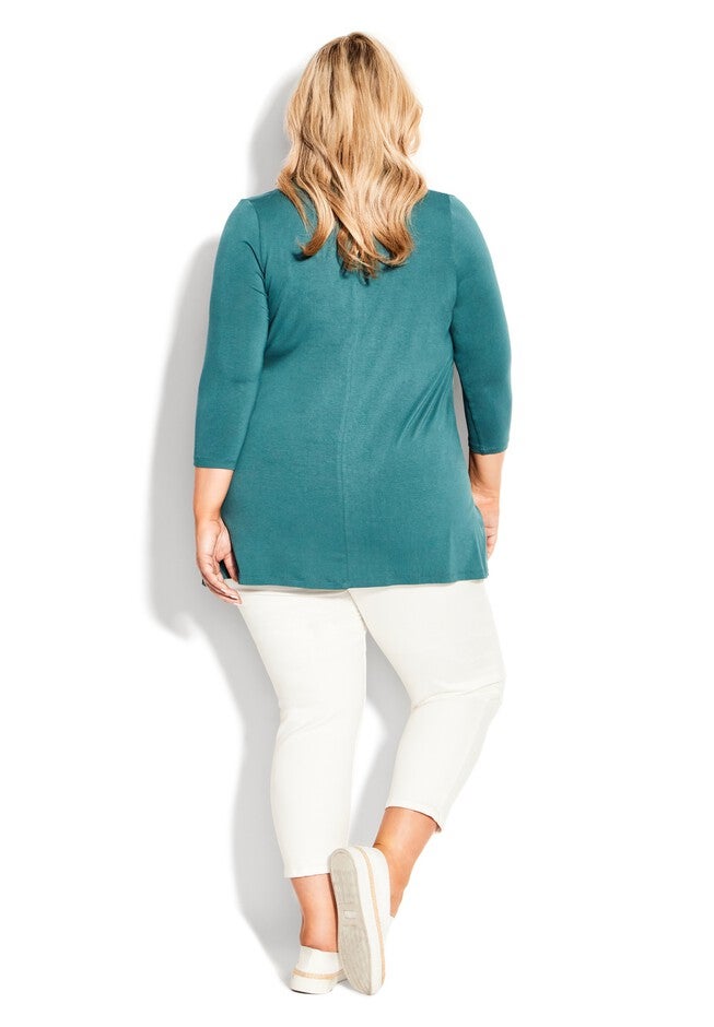 Ellis Plain Tunic, TEAL, alternate image number null