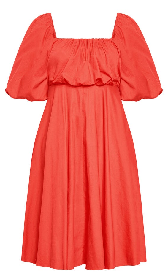 Rosabella Dress - coral, ORANGE, alternate image number 4