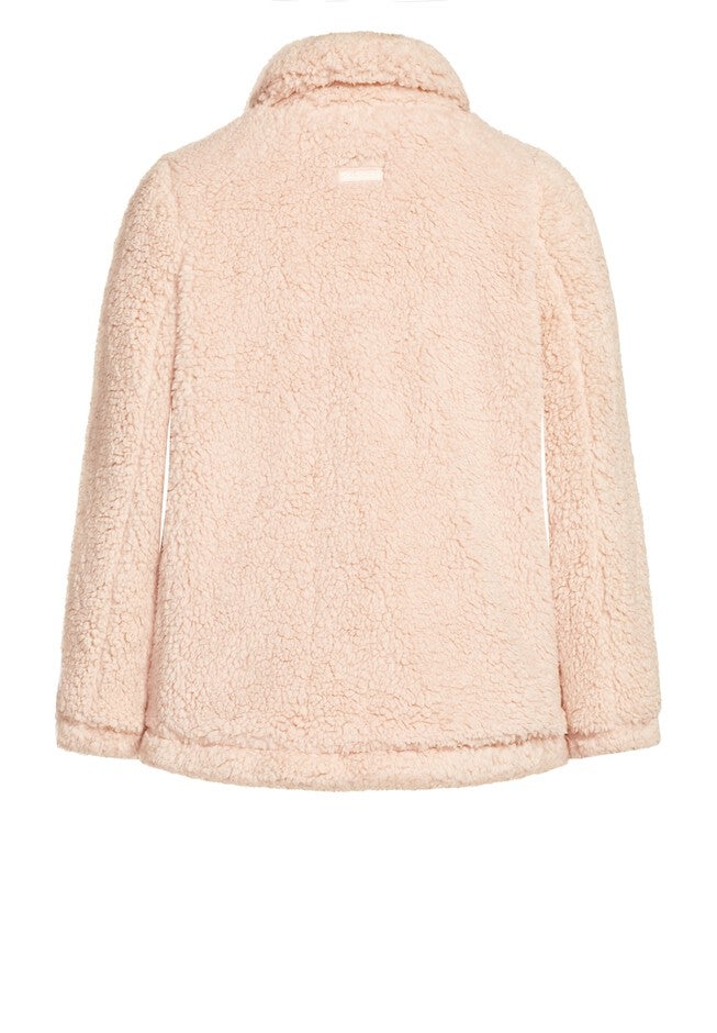 Sketchers Cozy Fleece Reversible Jacket, PINK, alternate image number null