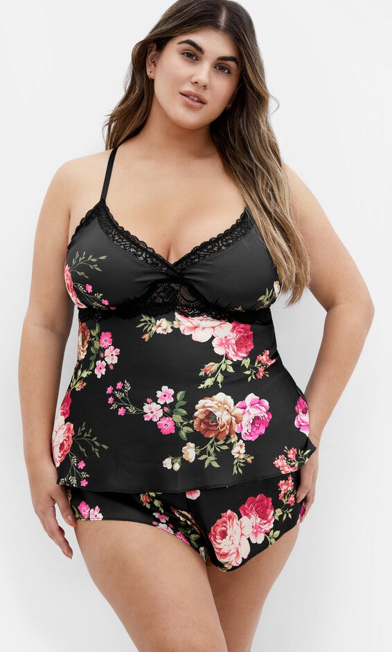 Arcadia Cami Set - black, BLACK, hi-res image number 0