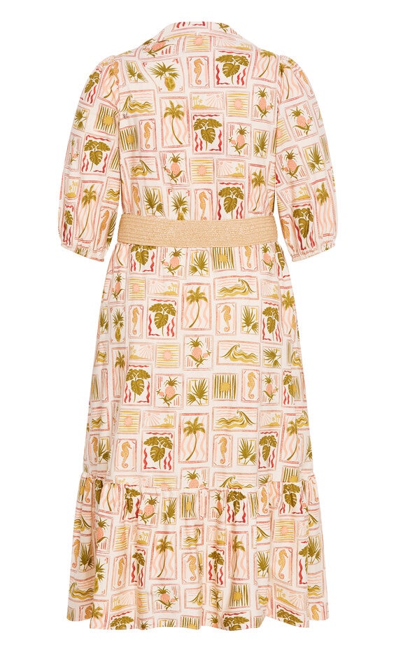 Anna Tropics Dress - print, PINK, alternate image number null