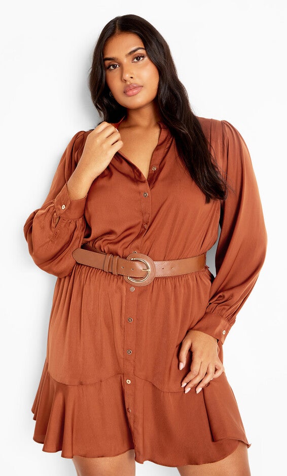 Oki Dress - copper, BROWN, alternate image number 2