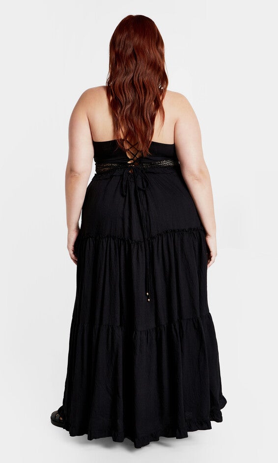 Aura Maxi Dress - black, BLACK, alternate image number 2