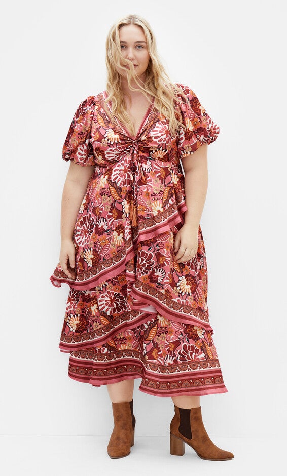 Drama Queen Dress - rose, RED, hi-res image number 0