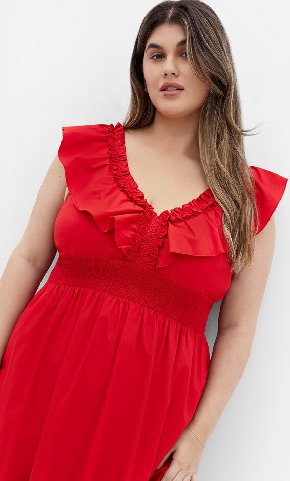 Kelly Maxi Dress - red, RED, alternate image number 3