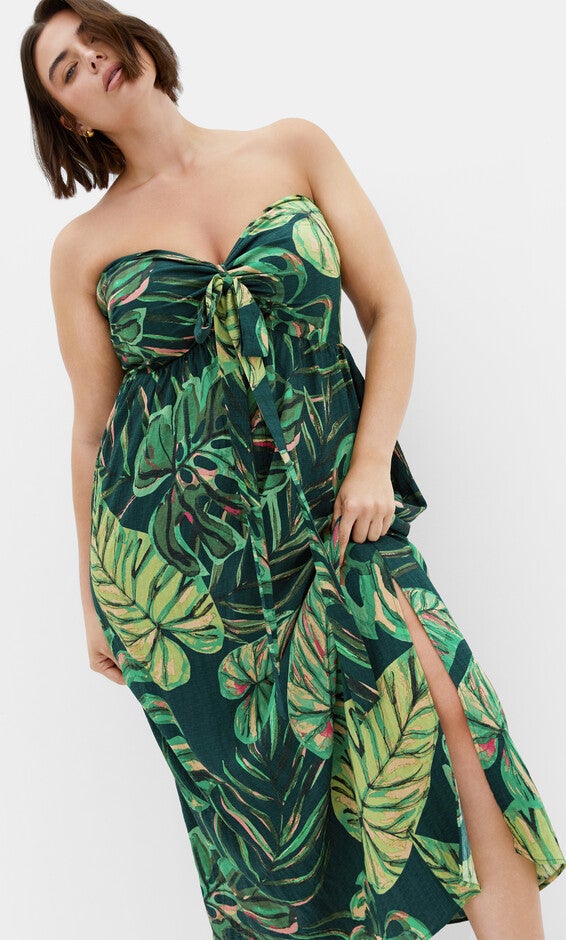Peta Palm Maxi Dress - green, GREEN MULTI, alternate image number 5