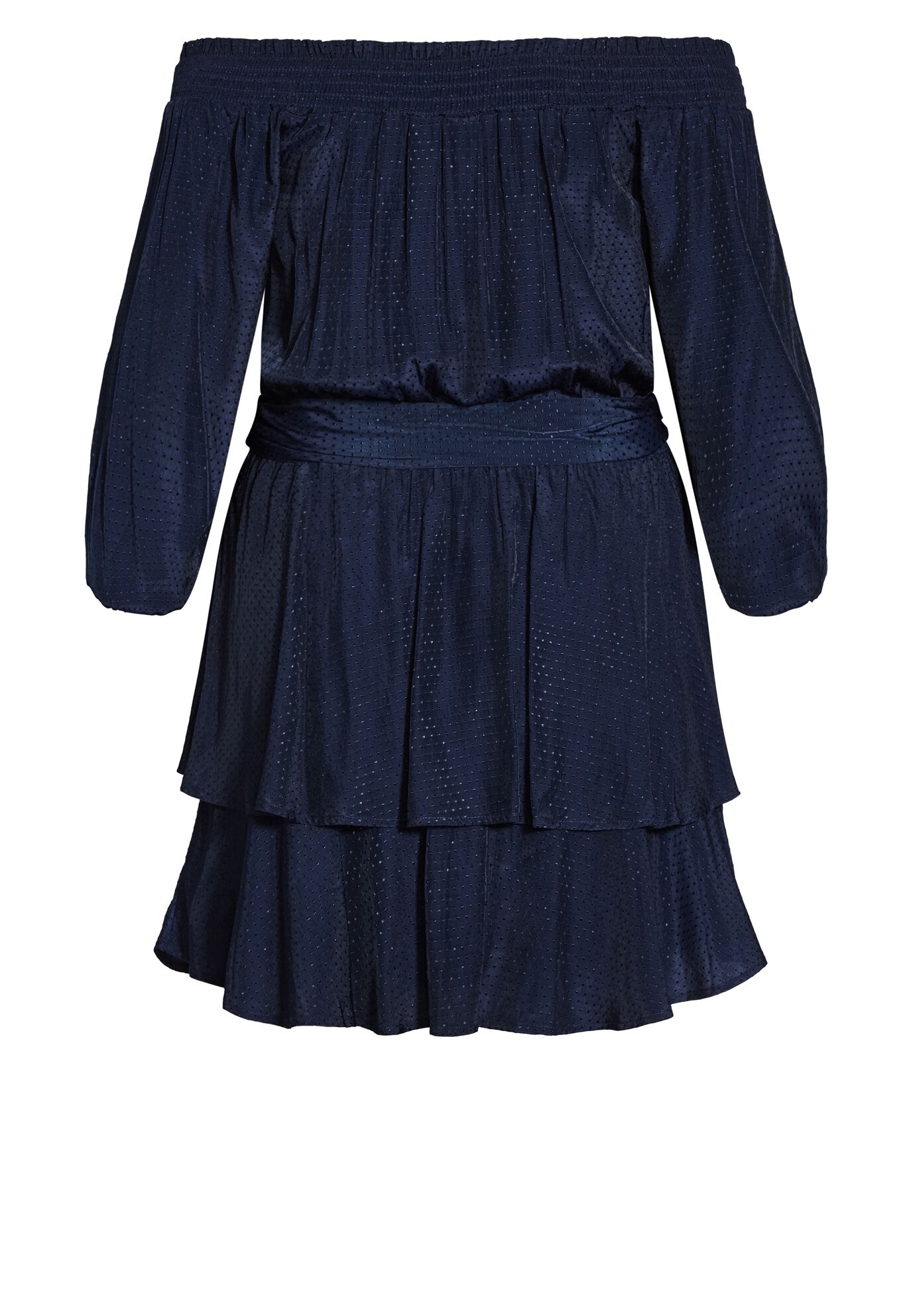 Cute Frills Dress - navy, BLUE, alternate image number 3