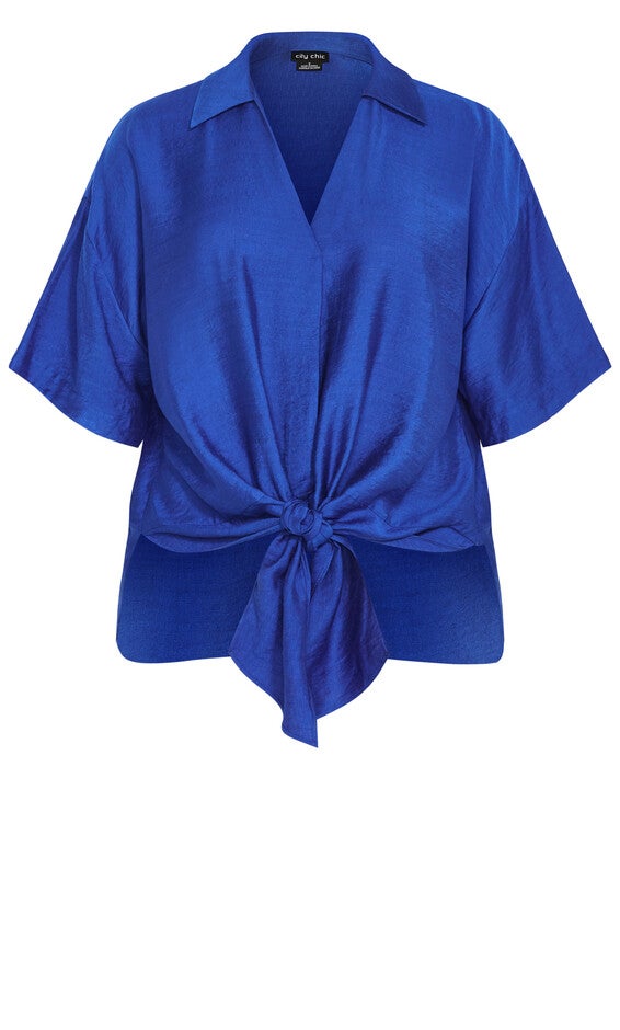 Rosie Shirt - cerulean, BLUE, alternate image number 3