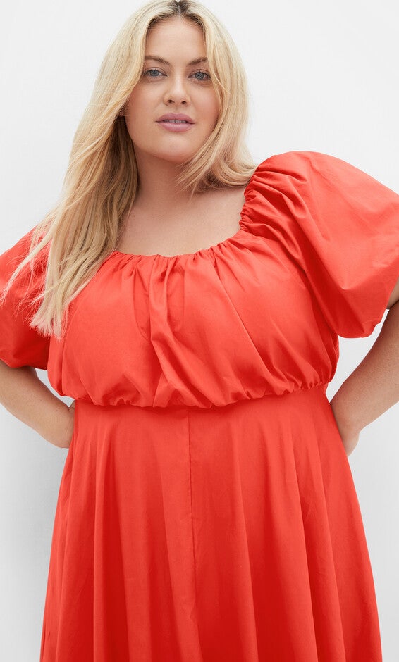 Rosabella Dress - coral, ORANGE, alternate image number 3