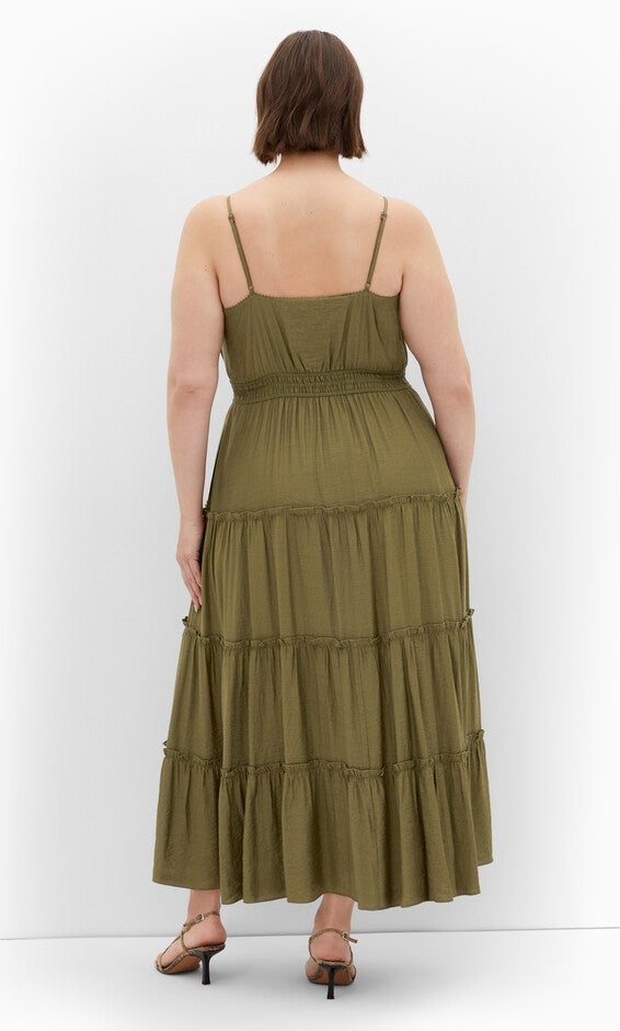 Aiza Maxi Dress - khaki, GREEN, alternate image number null