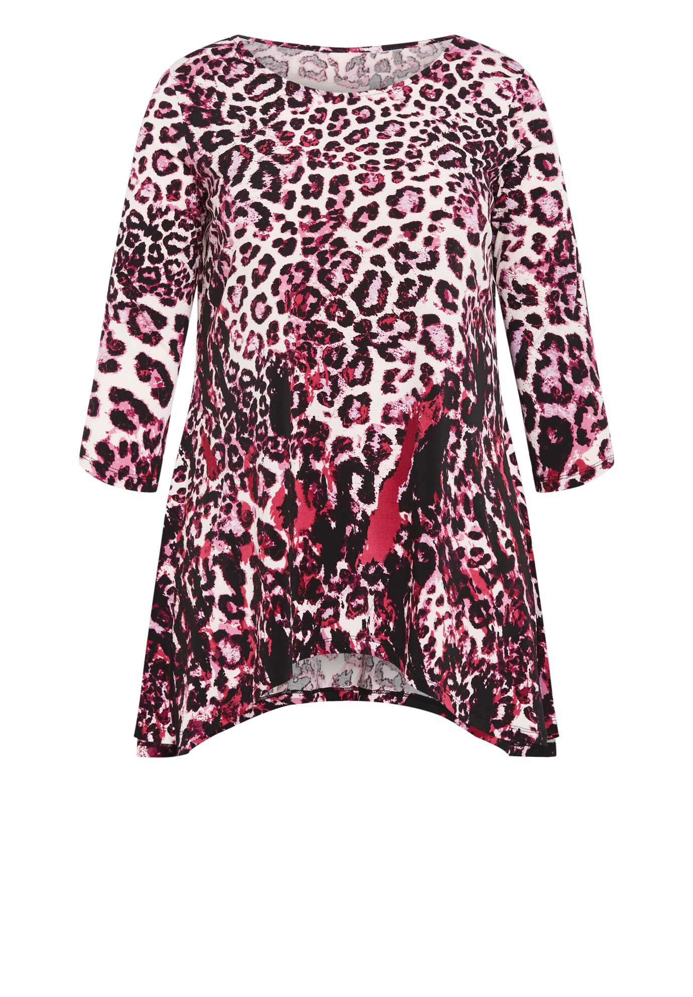 Alana Border Tunic, PLUM ANIMAL, alternate image number 2